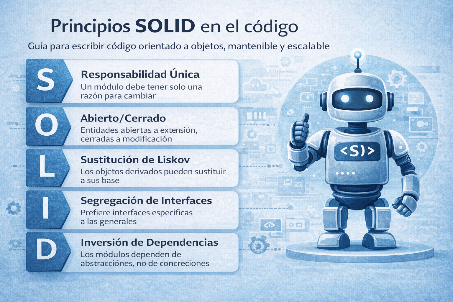 Cuándo evitar los principios SOLID en el código