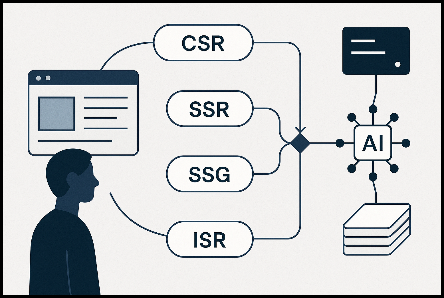 image Diferencias entre CSR, SSR, SSG e ISR en Desarrollo Web