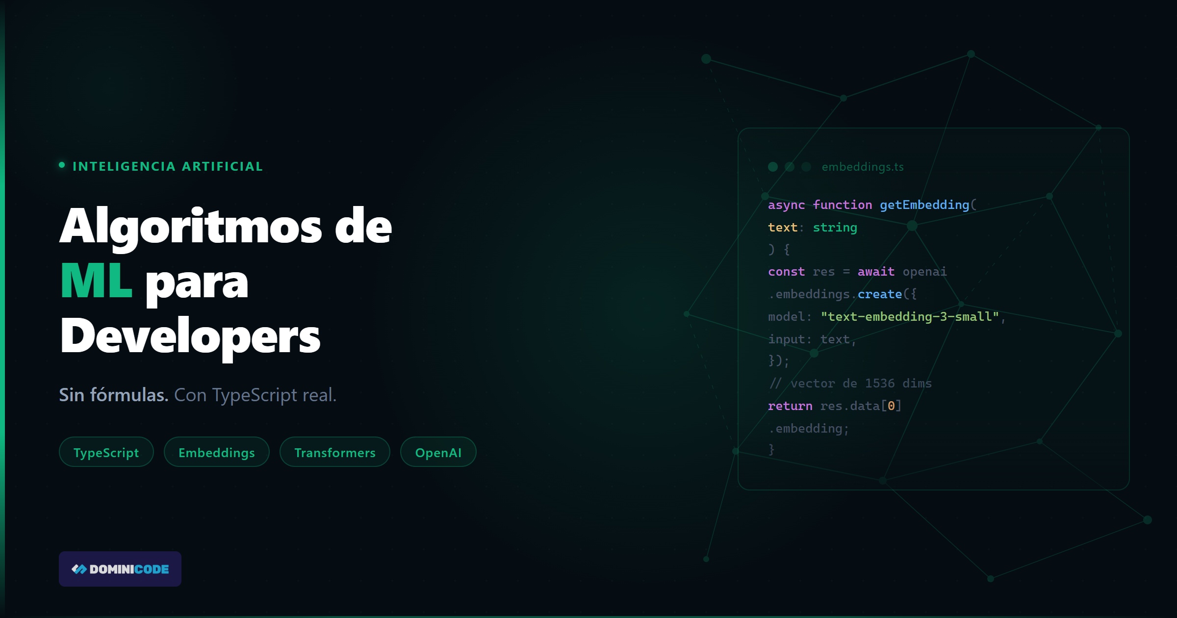 algoritmos de machine learning para developers web — Dominicode