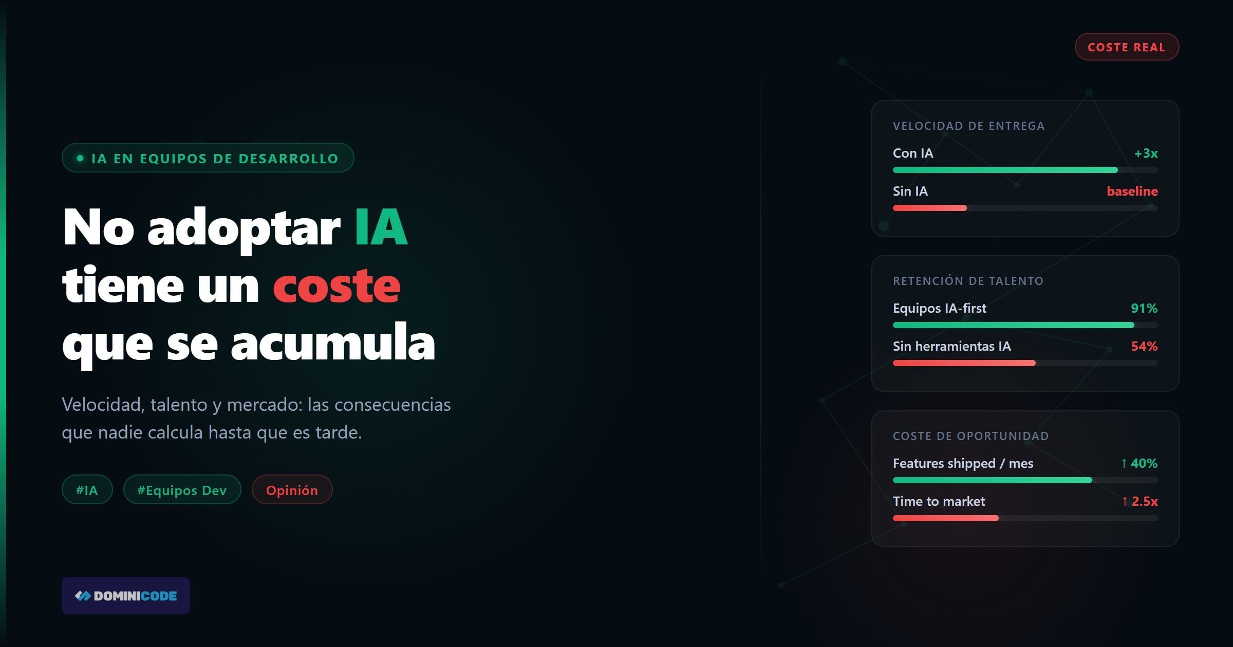 Consecuencias de no adoptar la IA en tu equipo de desarrollo