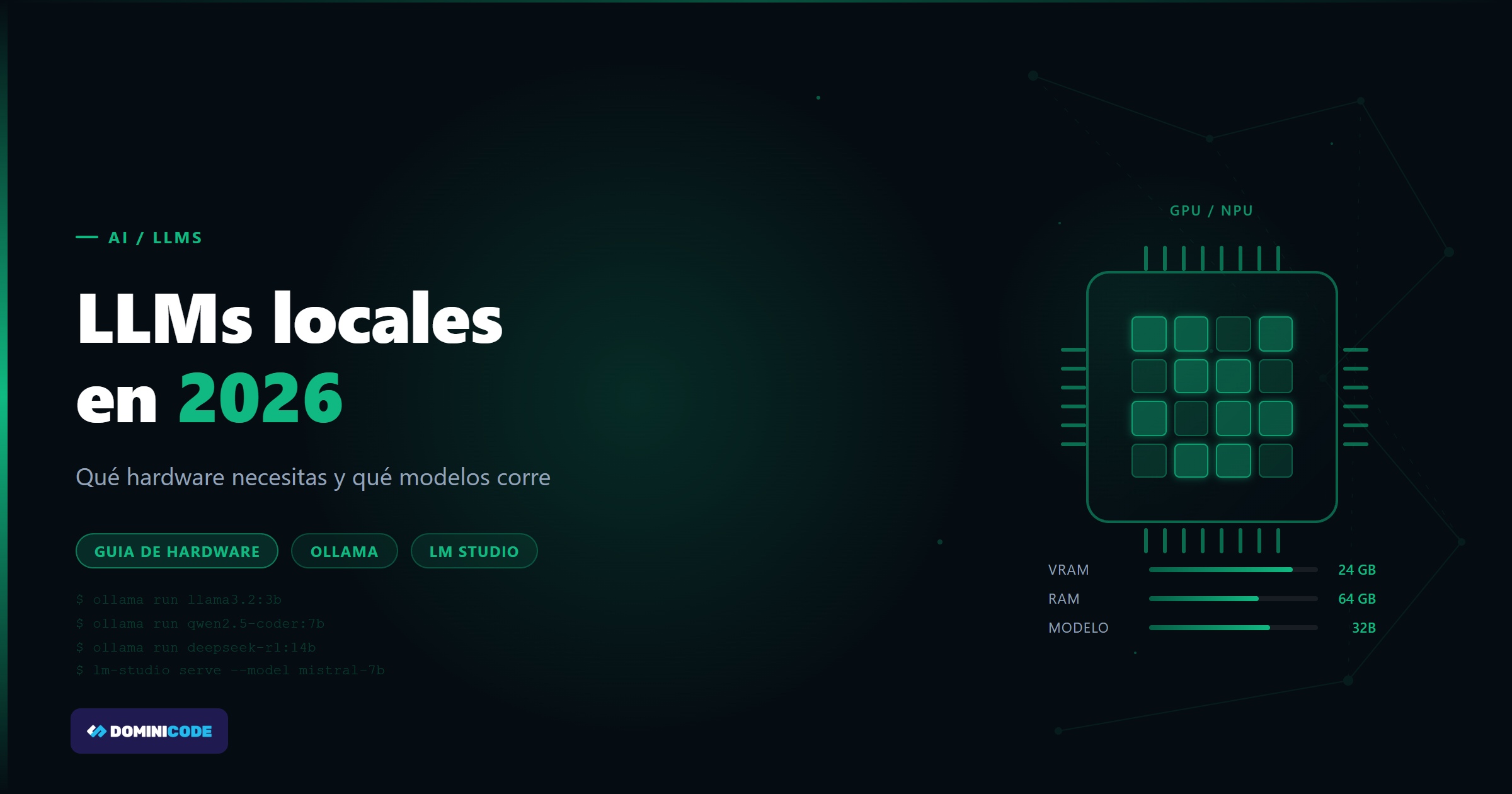 LLMs locales en 2026 — Dominicode