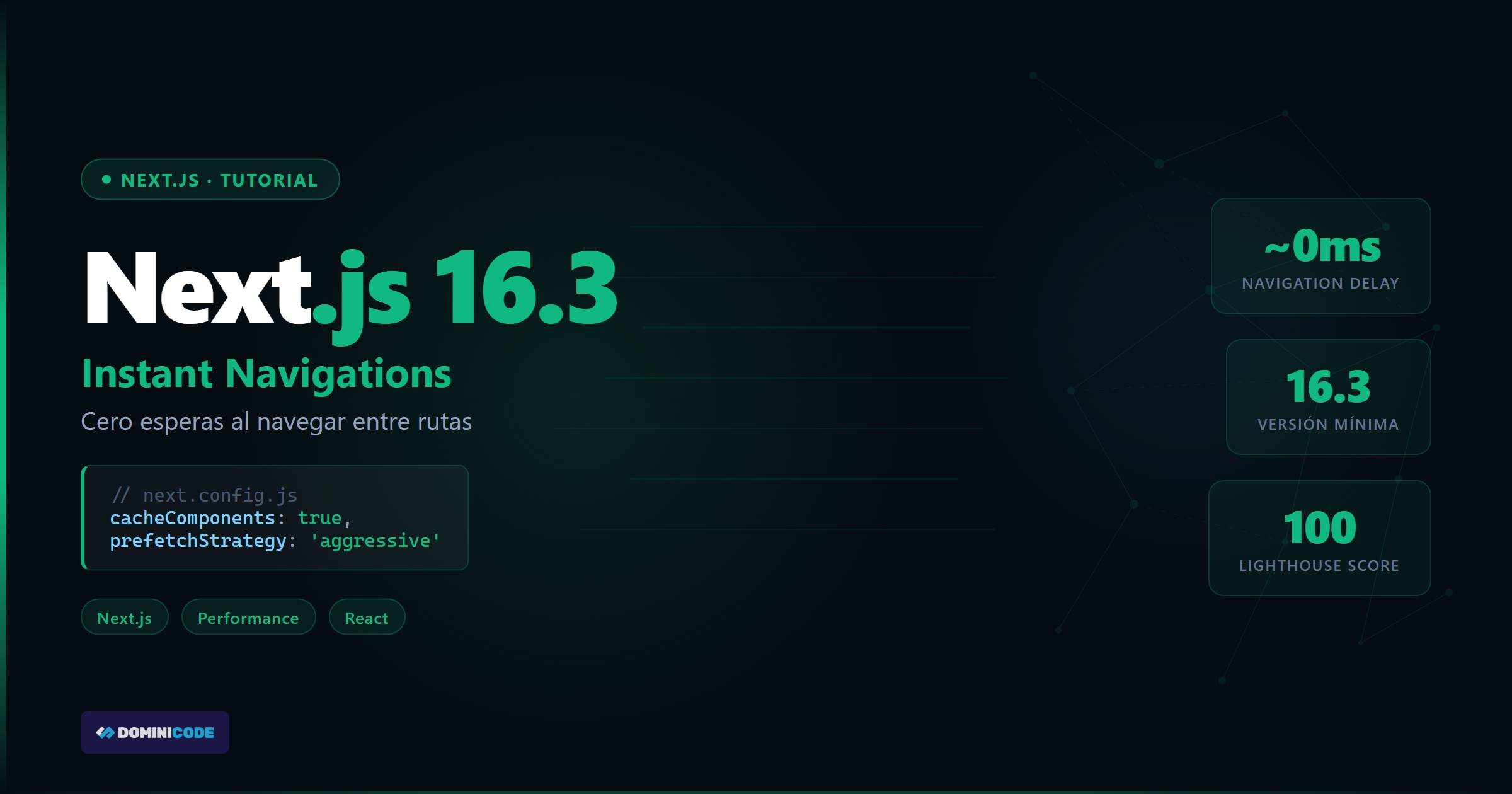 Next.js 16.3 Instant Navigations — Dominicode