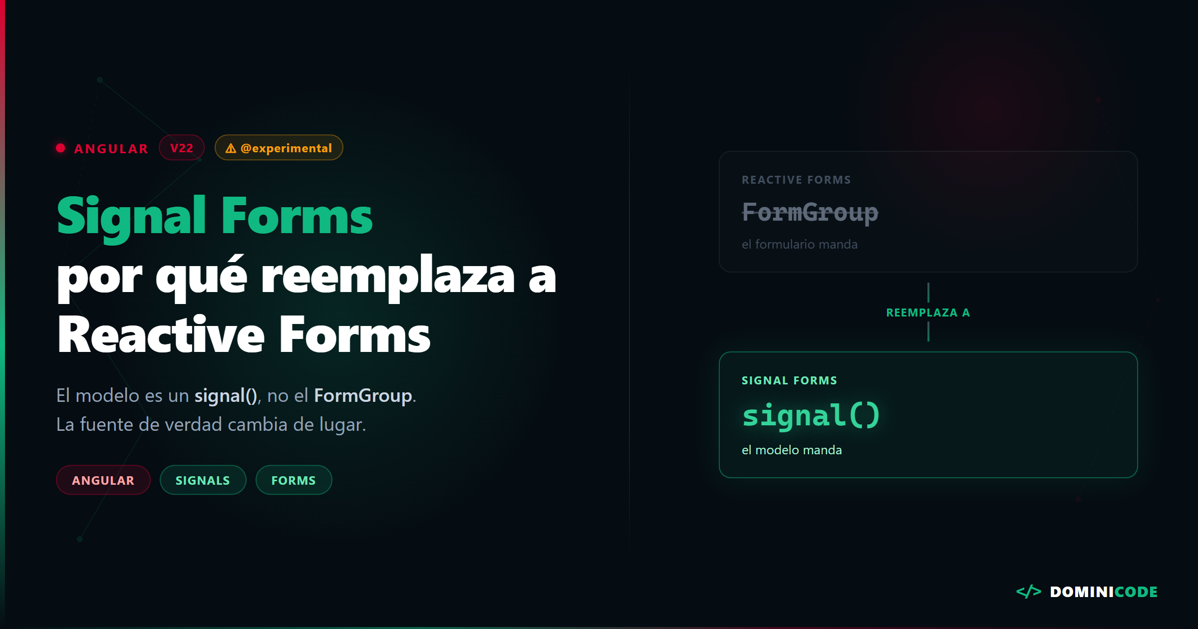 Angular Signal Forms: por qué reemplaza a Reactive Forms