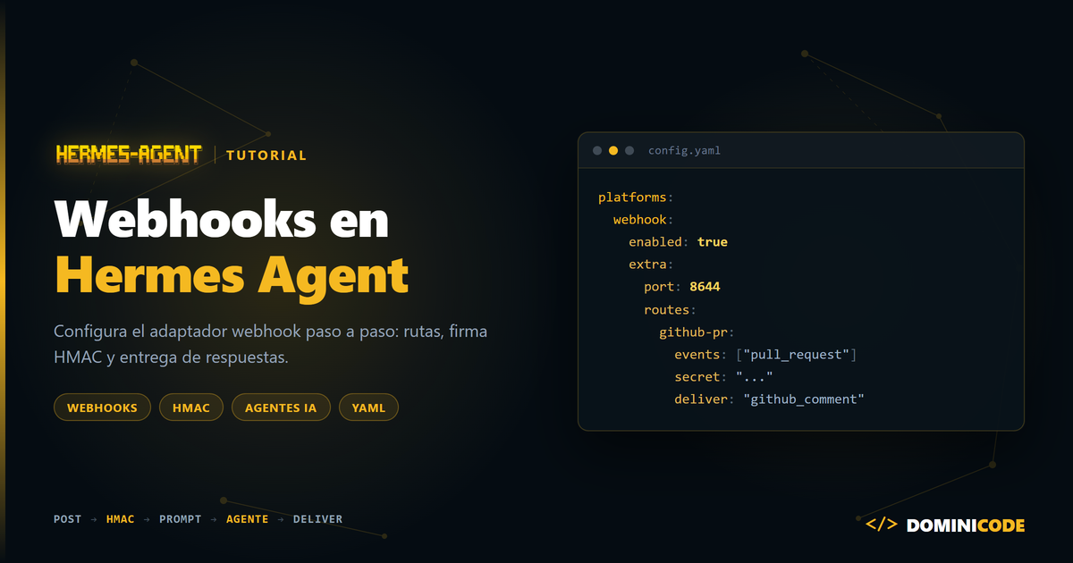 Cómo configurar un webhook en Hermes Agent paso a paso