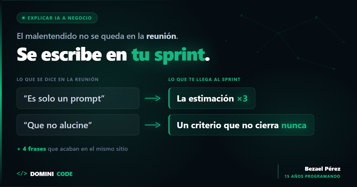 Cómo explicar IA a tu jefe: 6 frases que acaban en tu sprint