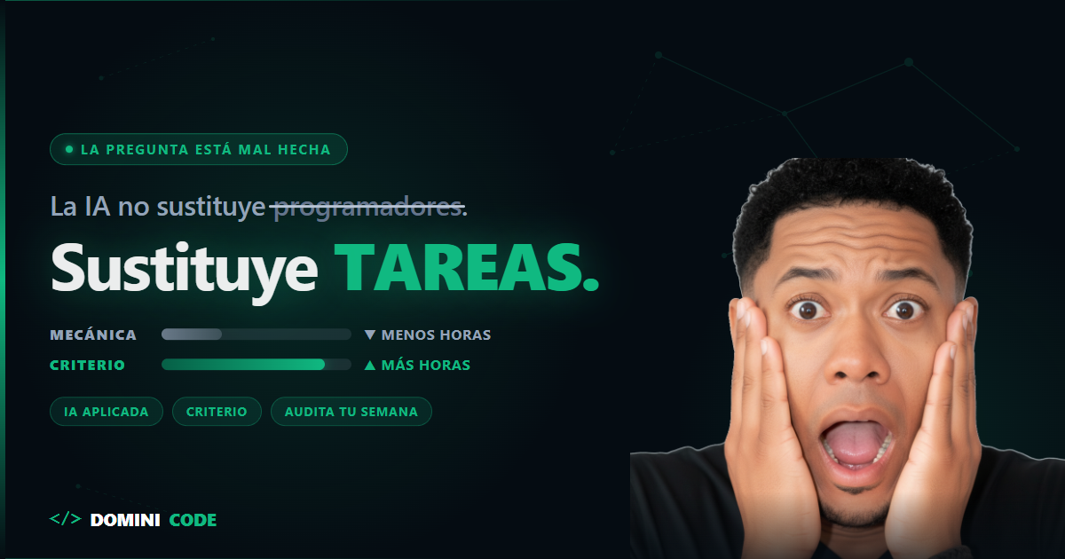 ¿La IA va a sustituir a los programadores? Estás preguntando mal