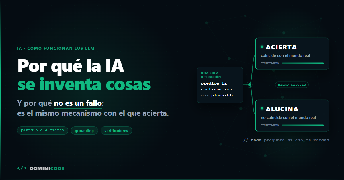 Por qué la IA se inventa cosas — y por qué no es un fallo