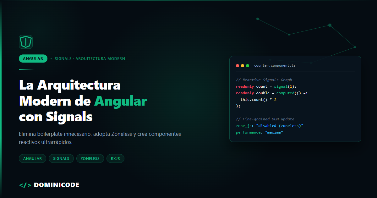 La arquitectura moderna de Angular en 2026: Cómo los Signals y Signal Forms cambiaron el juego