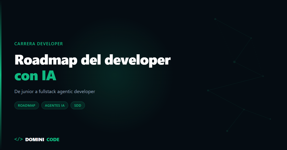 Roadmap del developer con IA: de junior a fullstack agentic