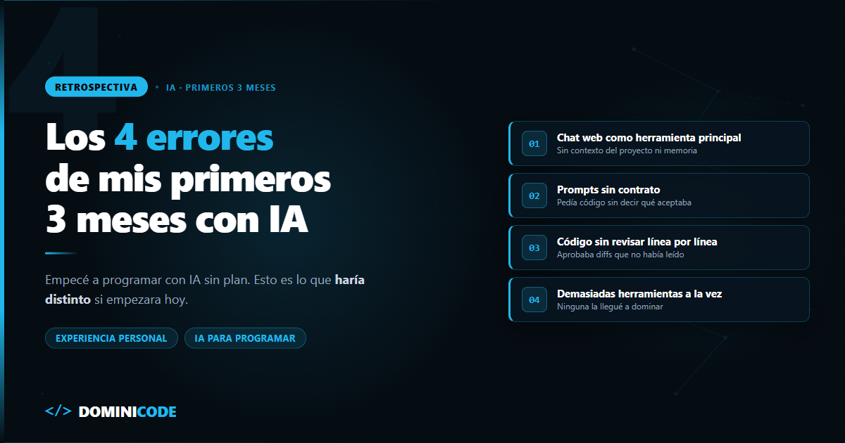 Empezar a usar IA para programar — Dominicode
