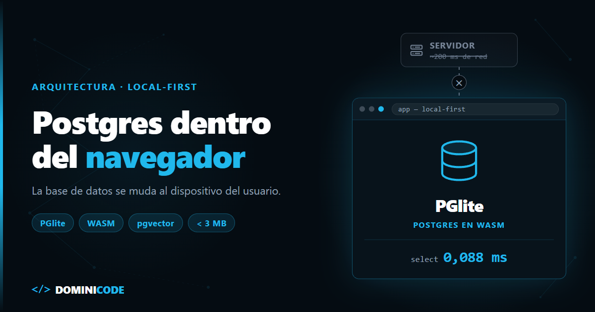 Local-first con PGlite: Postgres en el navegador, ¿te toca?