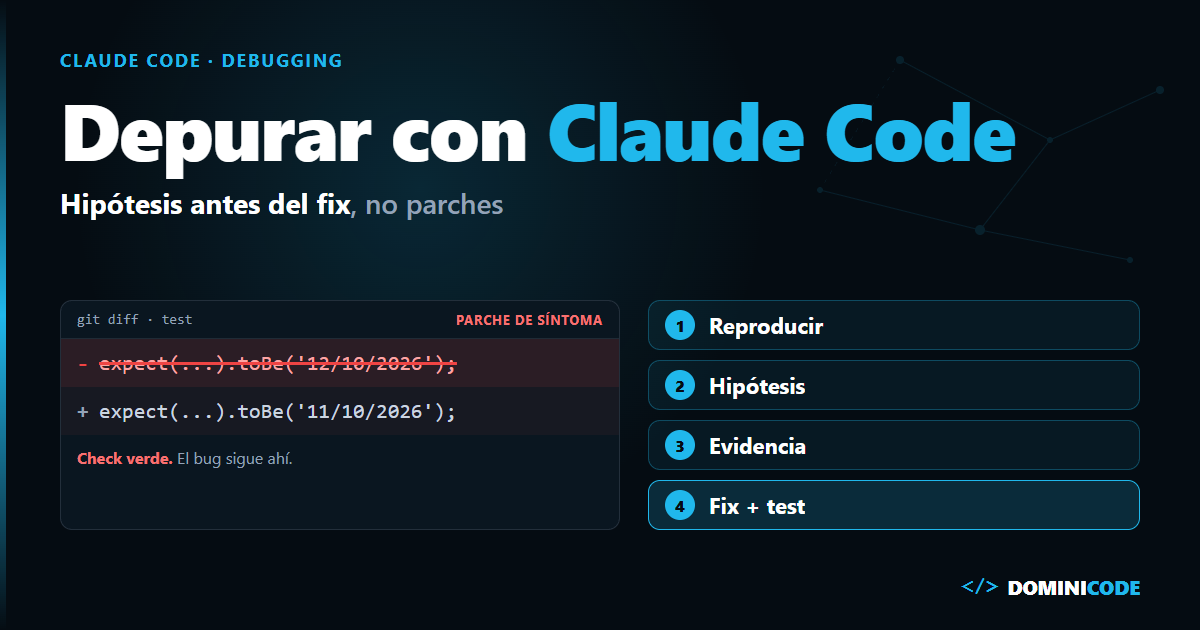 depurar con claude code — Dominicode